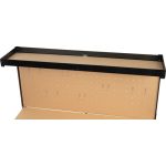 Munkapad, Strend Pro Racks DWB60, fekete, 120 x 60 x 150 cm, polccal, fiókkal, perforált fallal, 230 kg teherbírás, könnyen összeszerelhető