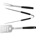 Strend Pro Grill 3db-os készlet grillezéshez és sütéshez - fekete