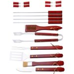 Strend Pro Grill 19db-os készlet grillezéshez és sütéshez, bőröndben