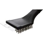 Strend Pro Grill kefe grilltisztításhoz, kaparóval - 5x5,5x21,5cm