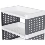 MagicHome Rolly 5 polcos műanyag tároló, 49 x 29 x 97 cm