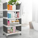 MagicHome Rolly 5 polcos műanyag tároló, 49 x 29 x 97 cm