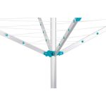 MagicHome kültéri ruhaszárító, 50 méter szárítási terület, szürke, zsinórfeszítő rendszerrel, rozsdamentes lakkozással, nagyméretű kivitelben