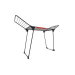 Vileda King Ultimate ruhaszárító, 20 méter szárítási terület, fekete, extra vastag huzalokkal, stabil acél-alumínium vázzal, dőlésálló kialakítással