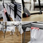 Vileda King Ultimate ruhaszárító, 20 méter szárítási terület, fekete, extra vastag huzalokkal, stabil acél-alumínium vázzal, dőlésálló kialakítással