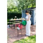 Virágtartó állvány, Strend Pro Garden, fekete, átmérő: 27 cm, magasság: 53 cm, acél, kerek