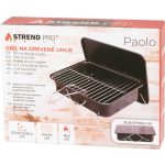 Strend Pro Paolo faszenes grill - fekete - 37 x 27 x 17 cm