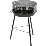 Strend Pro Fabio faszenes grill - fekete - 38 x 38 x 55 cm