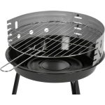 Strend Pro Fabio faszenes grill - fekete - 38 x 38 x 55 cm