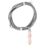 KPZ spirál, lefolyótisztító, 20 m, 2,50 / 11,20 mm, fém, fa fogantyúval és éles rugóvéggel