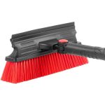 Jégkaparó seprűvel, Strend Pro Prémium, fekete-piros, 2 az 1-ben, 26 cm, 90–130 cm, teleszkópos, puha fogantyú, alumínium és műanyag