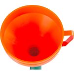 Üzemanyagkanna tölcsér, Strend Pro FFX160, narancssárga, flexibilis nyakkal, 160 mm