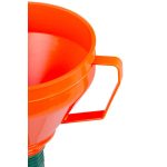 Üzemanyagkanna tölcsér, Strend Pro FFX160, narancssárga, flexibilis nyakkal, 160 mm