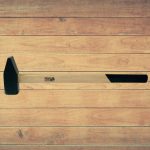 Lakatoskalapács, Strend Pro HM131, fekete, 8000 g, fa nyél, acél fej, DIN 1042, lapos/hegyes