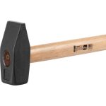 Lakatoskalapács, Strend Pro HM131 Heavy, fekete, 3000 g, fa nyél, acél fej, DIN 1042, lapos/hegyes