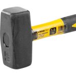 Lakatoskalapács, Strend Pro HS0524, sárga/fekete, 1500 g, üvegszálas nyél, acél fej, DIN 6475, lapos/lapos