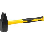 Lakatoskalapács, Strend Pro HM112, sárga/fekete, 2000 g, üvegszálas nyél, acél fej, DIN 1041, lapos/hegyes