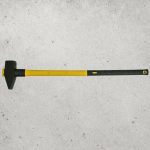 Bontókalapács, Strend Pro HM132, sárga/fekete, 6000 g, üvegszálas nyél, acél fej, DIN 1042, lapos/hegyes