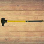 Bontókalapács, Strend Pro HM132, sárga/fekete, 6000 g, üvegszálas nyél, acél fej, DIN 1042, lapos/hegyes