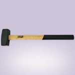 Lakatoskalapács, Strend Pro HS0001, fekete, 8000 g, fa nyél, acél fej, univerzális, DIN 6475, lapos/lapos