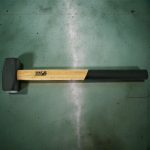 Lakatoskalapács, Strend Pro HS0001, fekete, 10 000 g, fa nyél, acél fej, univerzális, DIN 6475, lapos/lapos