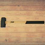 Lakatoskalapács, Strend Pro HS0001, fekete, 10 000 g, fa nyél, acél fej, univerzális, DIN 6475, lapos/lapos