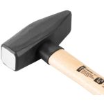 Lakatoskalapács, Strend Pro HM100, szürke, 1500 g, fa nyél, acél fej, DIN 1041, lapos/hegyes