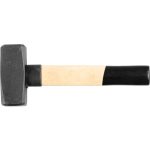 Lakatoskalapács, Strend Pro HS0301, fekete, 2000 g, fa nyél, acél fej, univerzális, DIN 6475, lapos/lapos