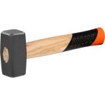 Kőműveskalapács, Strend Pro Premium HS1008, szürke, 1000 g, fa nyél, acél fej, lapos/lapos