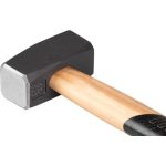 Kőműveskalapács, Strend Pro Premium HS1008, szürke, 1000 g, fa nyél, acél fej, lapos/lapos