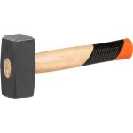 Kőműveskalapács, Strend Pro Premium HS1008, szürke, 1500 g, fa nyél, acél fej, lapos/lapos