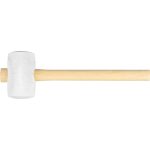 Gumikalapács, Strend Pro, fehér, 680 g, fa nyél, gumi fej