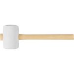 Gumikalapács, Strend Pro, fehér, 900 g, fa nyél, gumi fej