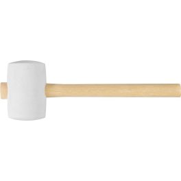 Gumikalapács, Strend Pro, fehér, 900 g, fa nyél, gumi fej