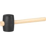 Gumikalapács, Strend Pro Blackhead, fekete, 900 g, fa nyél, gumi fej