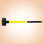 Bontókalapács, Strend Pro, sárga/fekete, 6000 g, üvegszálas nyél, acél fej, lapos/lapos