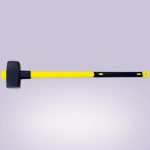 Bontókalapács, Strend Pro, sárga/fekete, 6000 g, üvegszálas nyél, acél fej, lapos/lapos