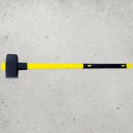 Bontókalapács, Strend Pro, sárga/fekete, 6000 g, üvegszálas nyél, acél fej, lapos/lapos