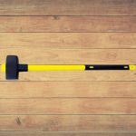 Bontókalapács, Strend Pro, sárga/fekete, 6000 g, üvegszálas nyél, acél fej, lapos/lapos