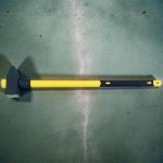 Bontókalapács, Strend Pro, sárga/fekete, 4000 g, üvegszálas nyél, acél fej, lapos/hegyes