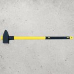 Bontókalapács, Strend Pro, sárga/fekete, 6000 g, üvegszálas nyél, acél fej, lapos/hegyes