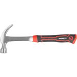 Ácskalapács, Strend Pro Premium ComfortGrip DL500, fekete/piros, 450 g, fém nyél, acél fej