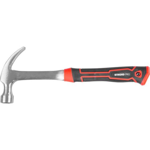 Ácskalapács, Strend Pro Premium ComfortGrip DL500, fekete/piros, 450 g, fém nyél, acél fej