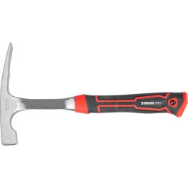   Kőműveskalapács, Strend Pro Premium ComfortGrip DL502, fekete/piros, 600 g, üvegszálas nyél, acél fej
