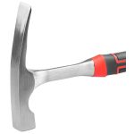 Kőműveskalapács, Strend Pro Premium ComfortGrip DL502, fekete/piros, 600 g, üvegszálas nyél, acél fej