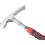 Kőműveskalapács, Strend Pro Premium ComfortGrip DL502, fekete/piros, 600 g, üvegszálas nyél, acél fej