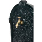 Falikút, Strend Pro Garden LT-H19880, 44 × 33 × 88 cm, sötétzöld, ötvözet, dekoratív kialakítás