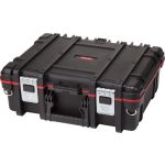 Szerszámosdoboz, Keter Technik 17198036, 48 x 17 x 37 cm, fekete, műanyag, kivehető rendszerező, masszív, kényelmes fogantyú