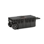 Szerszámosláda, Qbrick Patrol System One Longer Basic, 63,5 × 24,5 × 23 cm, fekete, 50 l, kerekes, 3 állítható rekesszel, kivehető rekeszek, hosszú szerszámokhoz