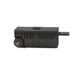 Szerszámosláda, Qbrick Patrol System One Longer Basic, 63,5 × 24,5 × 23 cm, fekete, 50 l, kerekes, 3 állítható rekesszel, kivehető rekeszek, hosszú szerszámokhoz